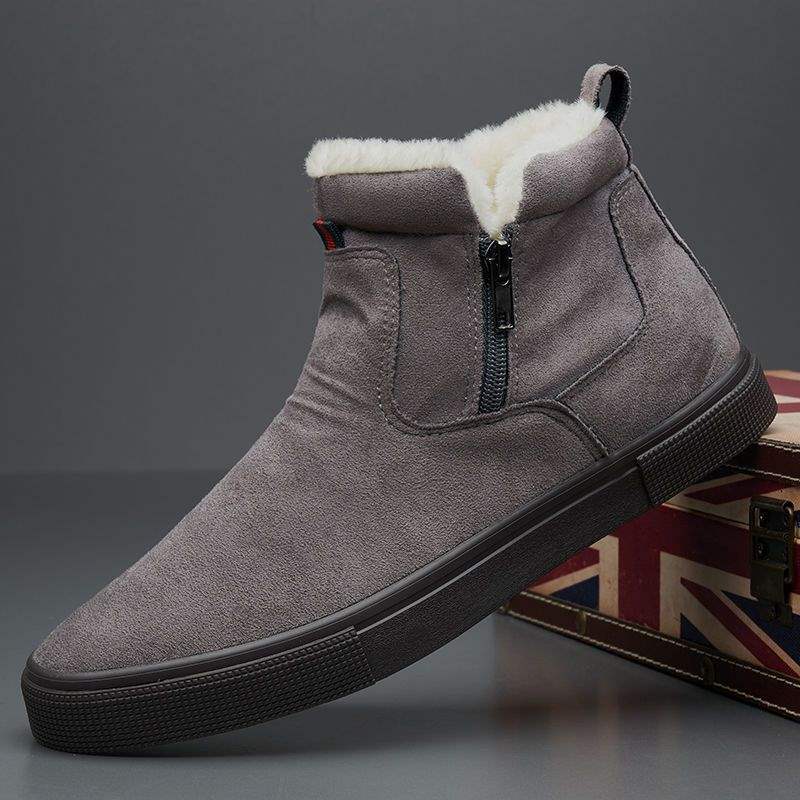 

Baoda Martin Boots Men s Shoes Winter Snow Boots Fleece Warm Cotton Shoes High Top Thickened Fleece Frosted Tide Short Boots 44