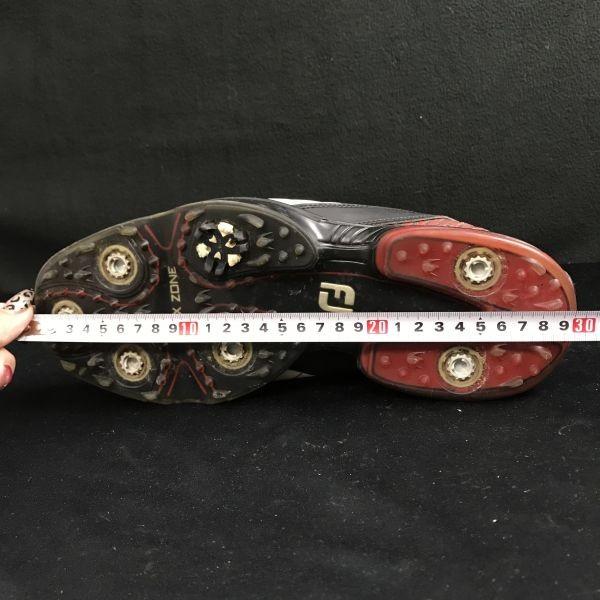 FOOT JOY flex zone dial golf shoes 9W 27 white(USED)