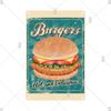 Panneau en étain pour hamburgers, frites, HotDogs, FastFood, Plaque métallique rétro Vintage, affiche en métal, Pizza BBQ pour décoration murale de cuisine