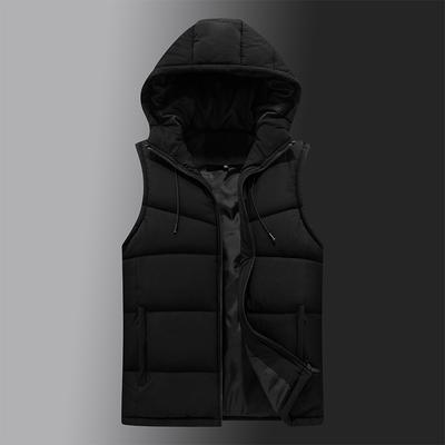 Vest for Men  Men's Winter Warm Hooded Vest Men's Thick Cotton Vest Sleeveless Vest Jacket Men