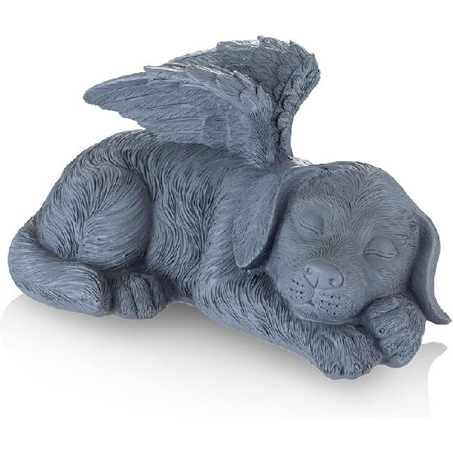 Cat Angel Memorial Statue Commemorates Our Lost Fur Baby,Cat Figurines is Placed in The Outdoor Garden or Tombstone,cat Statue Resin