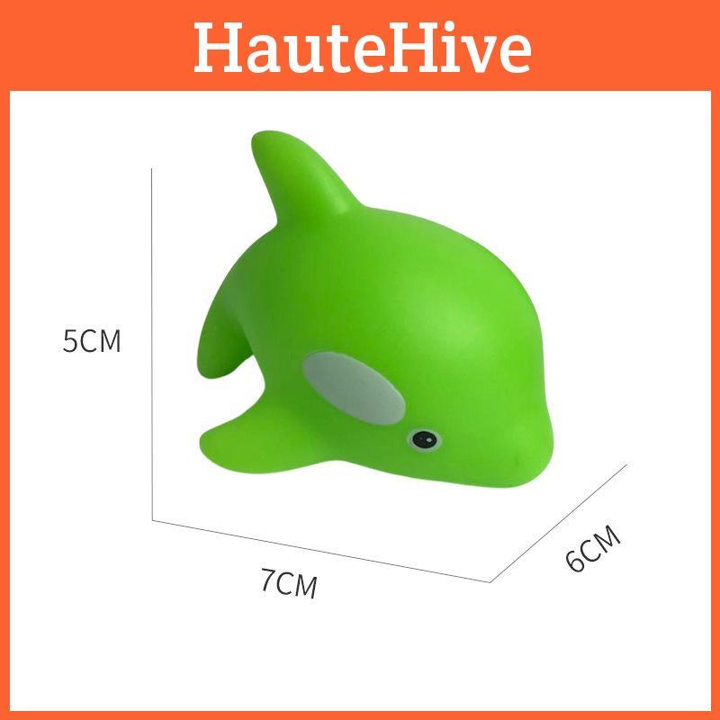 Children's Bathing Water Play Toy Cute Squeeze Cartoon Ocean Animals Shark Dolphin Clownfish
