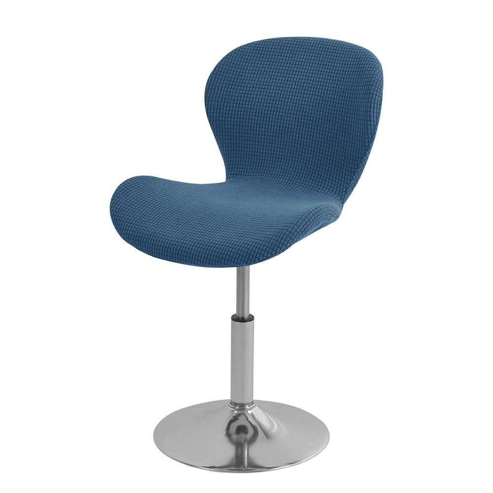 

Jacquard Butterfly Chair Cover Dustproof Chair Slipcover Durable Bar Stool Seat Covers Household темно-синий