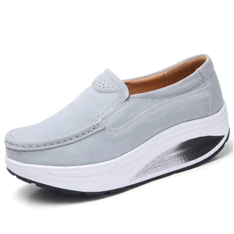 Fashion Women's Sneaker Fashion Breathable Casual Flat Women Light Platform Shoes Slimming High Quality Sports Shoes for Chaussure Femme