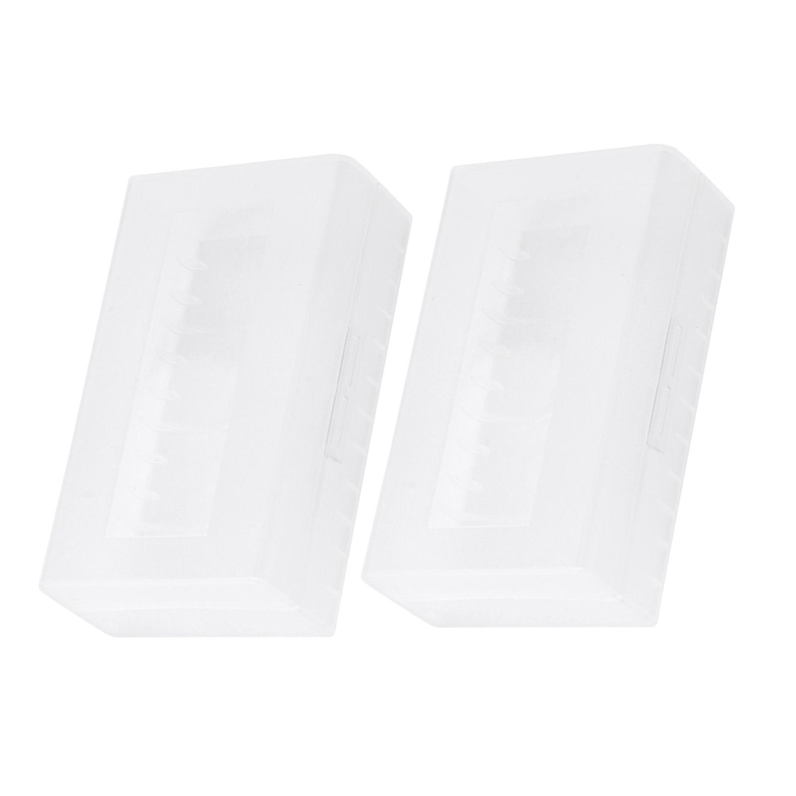 

2PCS 2*20700 21700 Battery Box Container NonWaterproof Battery Storage Box