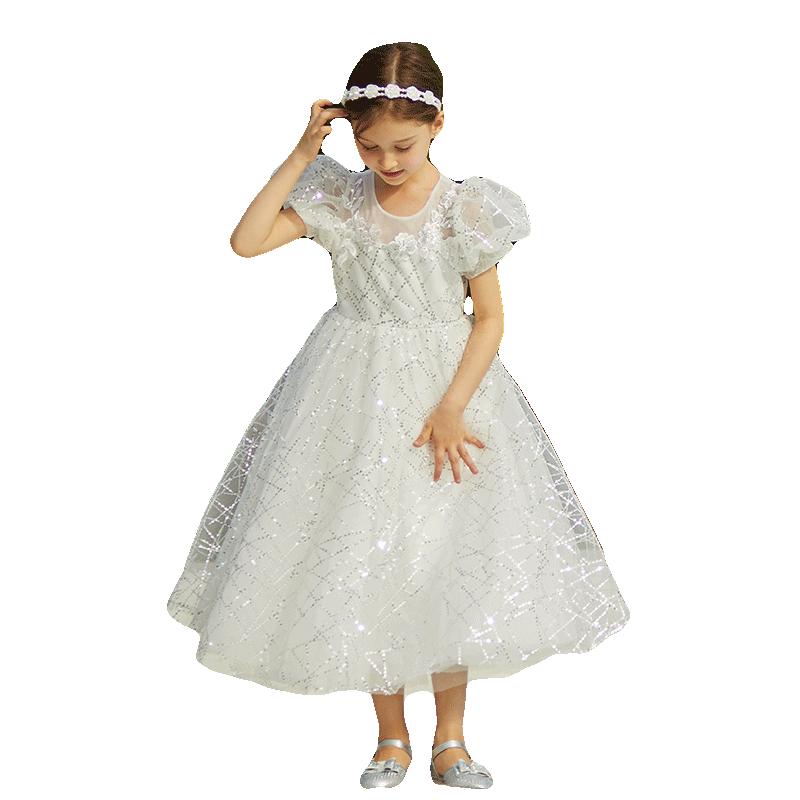 Girl s Puff Sleeve Princess Dress 160