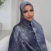 Breathable Print Islam Scarf Cotton Modal Women Sunscreen Shawl Elegant Woven Hijab Scarf  Female