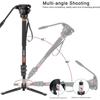 Cayer Monopode Professionnel Trépied Appareil Photo Télescopique Léger En Aluminium Monopode Avec Tête Fluide Pan Tilt Pour Canon