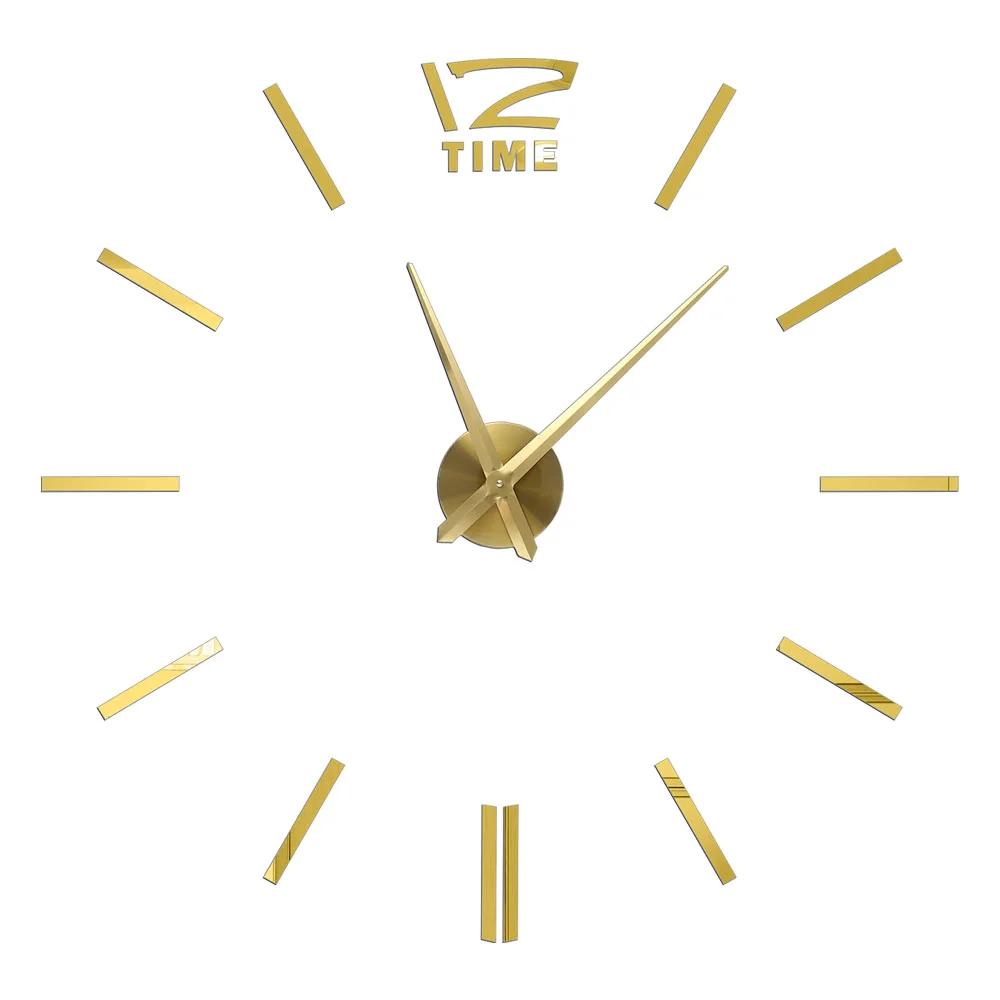 Modern Design Large Wall Clock 3D DIY Quartz Clocks Watches Acrylic Mirror Stickers Living Room Home Decor Horloge