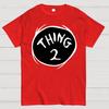 Thing 2 Emblem Cotton Summer Casual Cool Loose T-Shirt