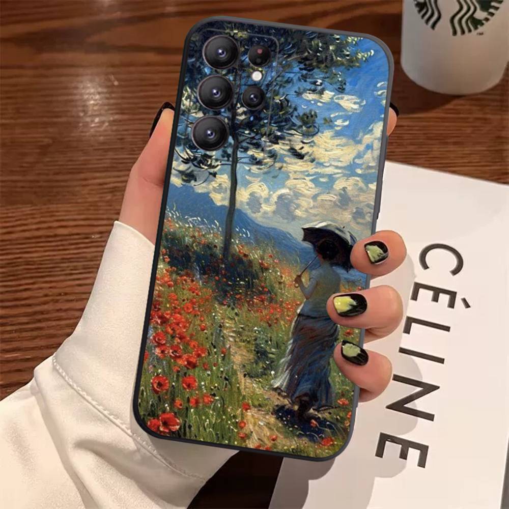 Claude Monet Impressionism Painter Case For Samsung Galaxy Case S25 S23 S22 S21 S30 S20 S10 Ultra Plus FE TPU Soft Cover