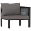 Day and Night - Day and Night Corner Sectional Sofa Left Armrest. Anthracite PE Rattan
