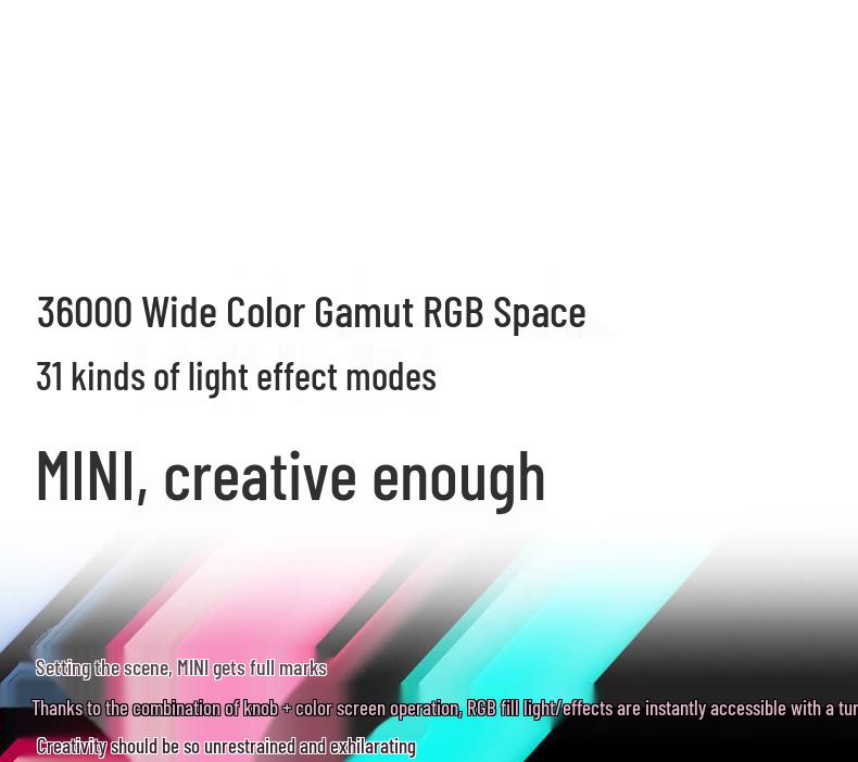 Yongnuo YN360Mini RGB Portable LED Stick Light for Live Broadcast & Outdoor Shooting