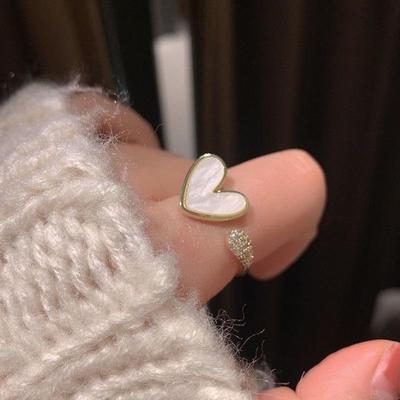 Trendiger japanischer & koreanischer Stil offener Zeigefingerring: Leichter Luxus, Kalte Mode, Nischendesign, Perfekt für stilvolle Frauen