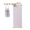 2025 Wooden Wall Calendar: Creative Single Sheet Hanging Planner
