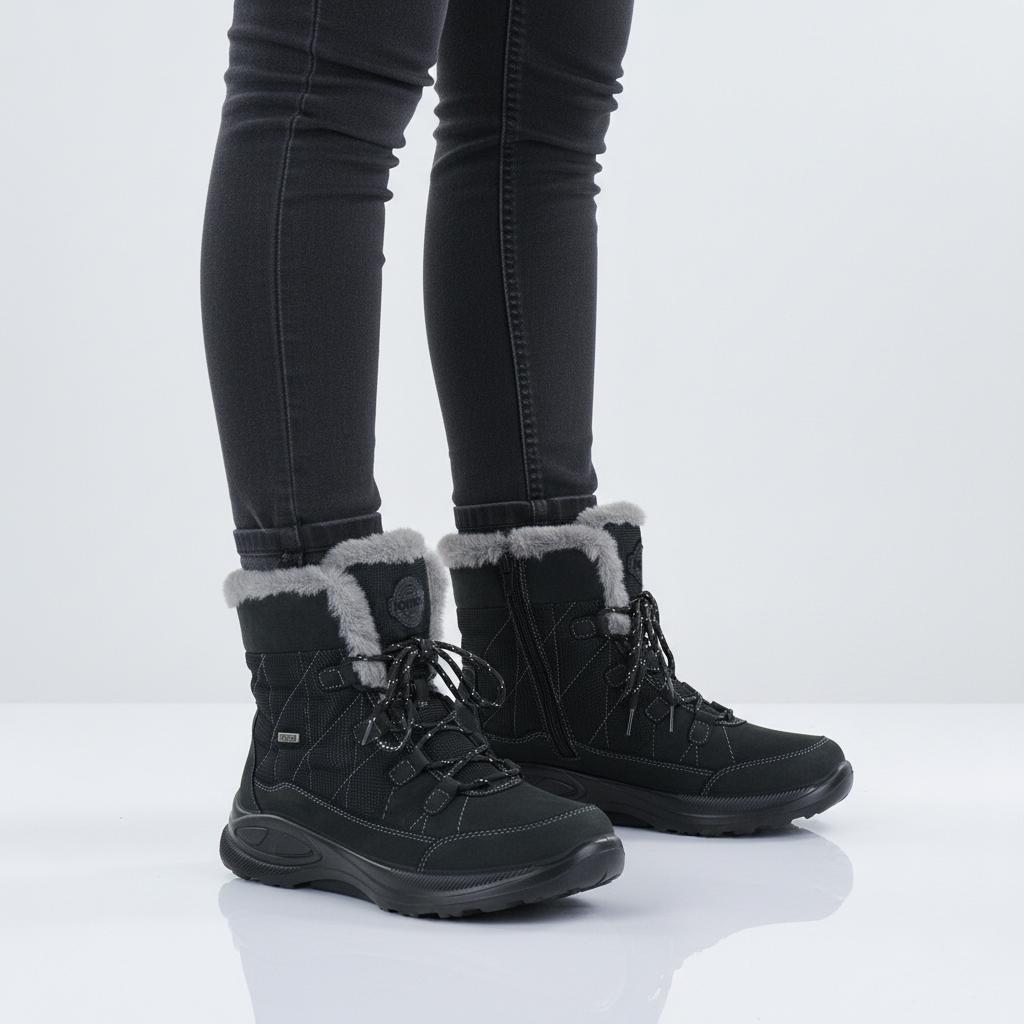 JOMOS Jomotion Boots - Damen Winter Stiefel Schuhe Gefüttert Schwarz 860999-566-000 ORIGINAL