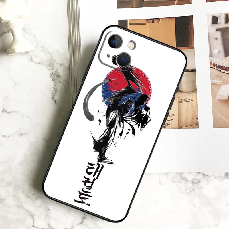 Kungfu Taekwondo Phone Case For iPhone 17 16 14 13 12 11 15 Pro Max Plus 12 13 Mini 16e 17 Air Cover Coque