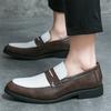 New Penny Loafter Trend Men's Mixed Colors Patchwork Dress Casual Shoes Male Wedding Dress Homecoming Footwear Zapatos Hombre