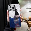 Schwarze Katze Ästhetik Muster Stoßfeste Handyhülle für iPhone 17 Air 16 16E 15 Pro Max 14 Plus 13 Mini 12 Rückseite Anti Fall Fu