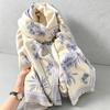 Autumn and winter new versatile jacquard scarf women's high-end fashion air-conditioned room shawl with thickened warm scarf
