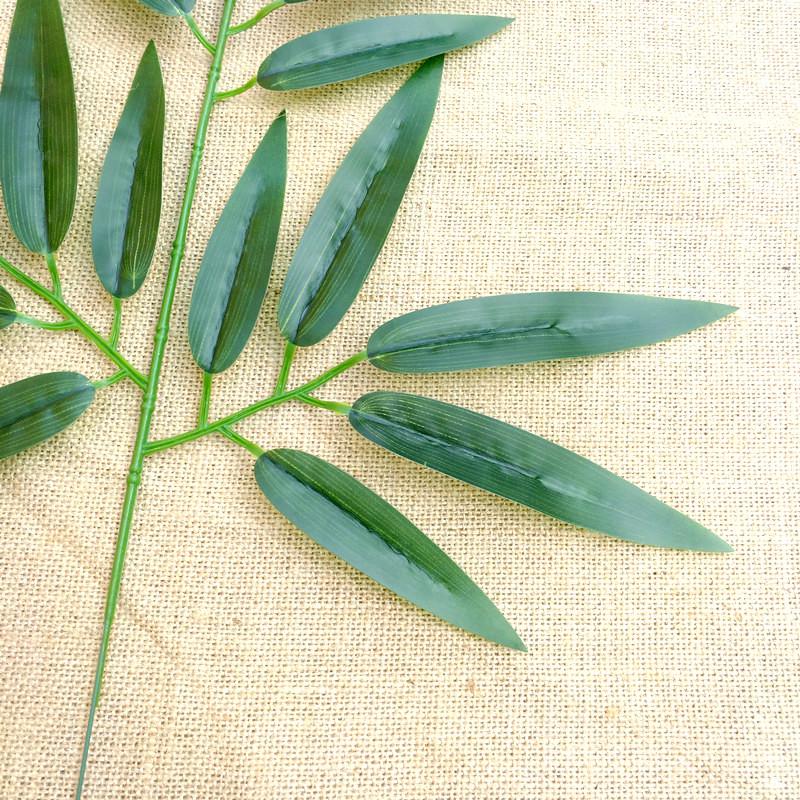 Artificial Bamboo Leaves and Branches for Landscape Decoration - Small Plastic Green Foliage