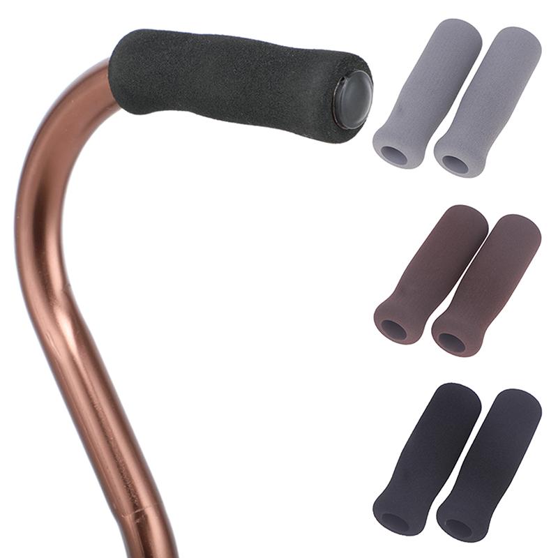 2 Stück Schwämme Walker Gehhilfe Griffabdeckung für ältere Menschen Griffzubehör für Gehstock Verdicken Ersatzgriffe Schwamm Krückengriffe