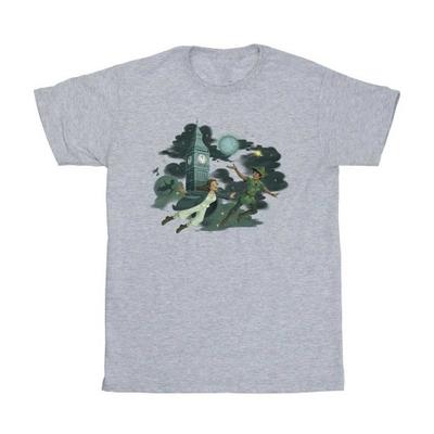 Peter Pan And Wendy Girls Big Ben Clouds T-Shirt