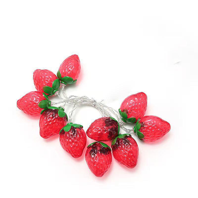 LED Strawberry String Lights for Christmas & Children's Room Decoration