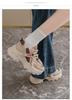 Spring and summer girls' double mesh thick soled dad shoes
