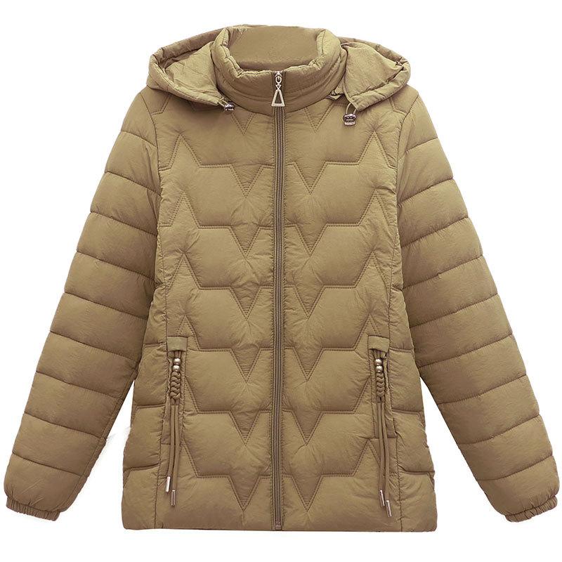 Mother's Winter Thickened Cotton Coat, Large Size, Middle-aged and Elderly Women's Loose Short Cotton Coat, Small Cotton Jacket