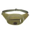 Li Shen Men's Outdoor Canvas Sports Crossbody Phone Waist Bag