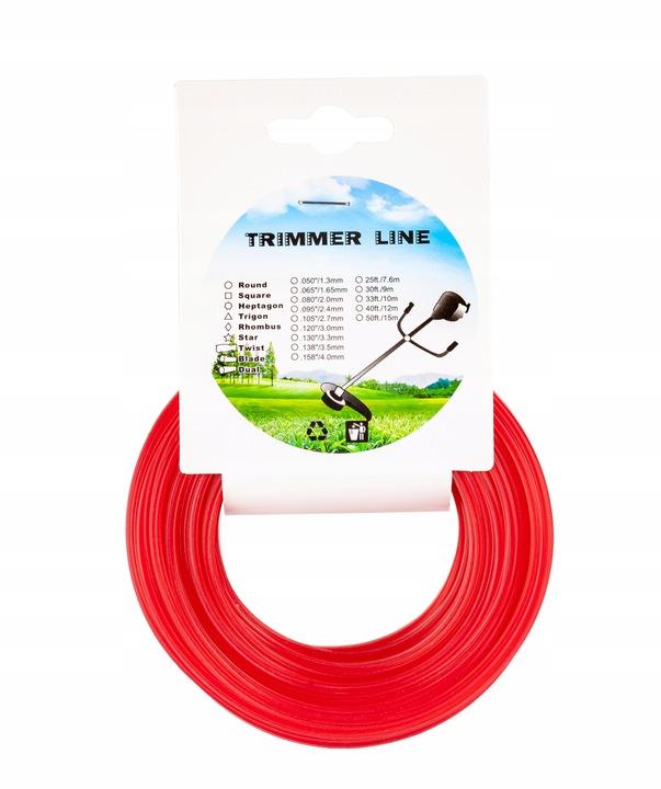 String For Brushcutters, Trimmers, Lawnmowers, Star 2.4Mm X 15M, Strong, German