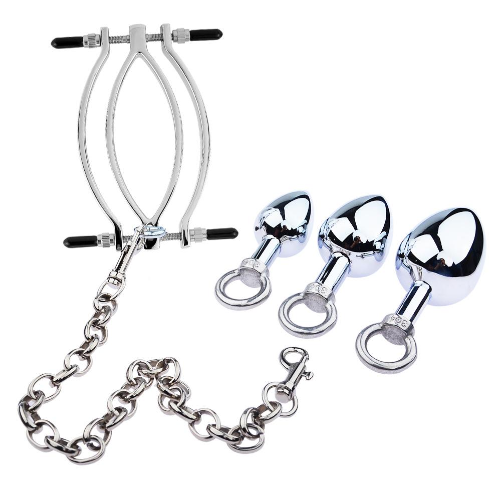 New Female Clitoral Clip Clitoral Clip Butt Plug Pull Ring Boat Anchor Butt Plug G Point Clip Wooden Ear Clip Butt Plug Female Hoof Clip