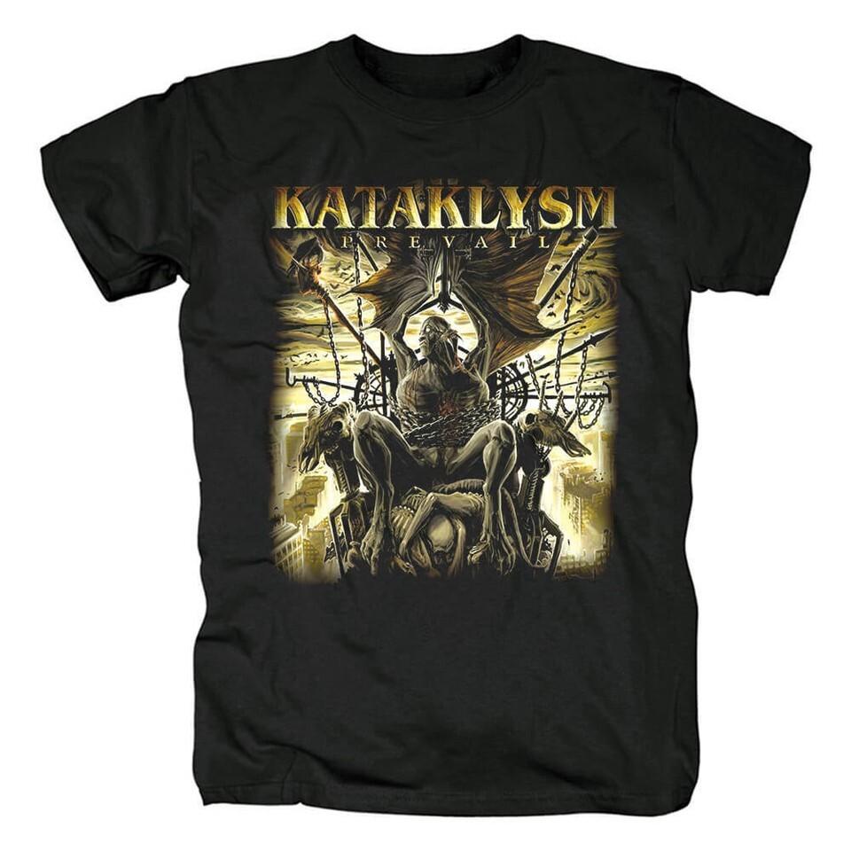 Vtg Kataklysm Band Canada Punk Rock Black Cotton T Shirt For Men All Size KN100 M