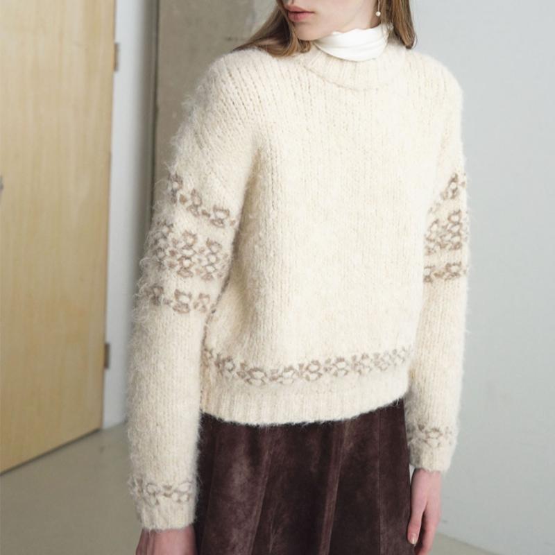 Joy Gryson Nordic Knit Pullover Kk5wp8070 90