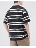 Anyang Men's Striped Crew Neck Summer T-Shirt - Casual, Loose Fit, Short Sleeve