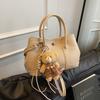 Casual hand bucket bag women's 2025 new fashion versatile shoulder bag high-end messenger women's bag