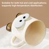 Mouthwash Cup Cartoon Design Unbreakable Toothbrush Holder Ergonomic Handle Dishwasher Safe Water Mug