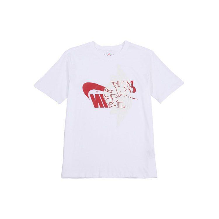Jordan T Shirts Men's Crew Neck Moderate Straight Fit AO0602-100