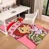 Strawberry Hat And Cat Carpet, Chair Rug,Rug for Office Bedroom living rooms, Doormat decor Fan Gift Christmas Gift