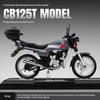 1/12 Honda GB125T Alloy Die-cast Motorcycle Model with Display Base Simulation Sound and Light Desktop Ornament Rubber Tire Gift