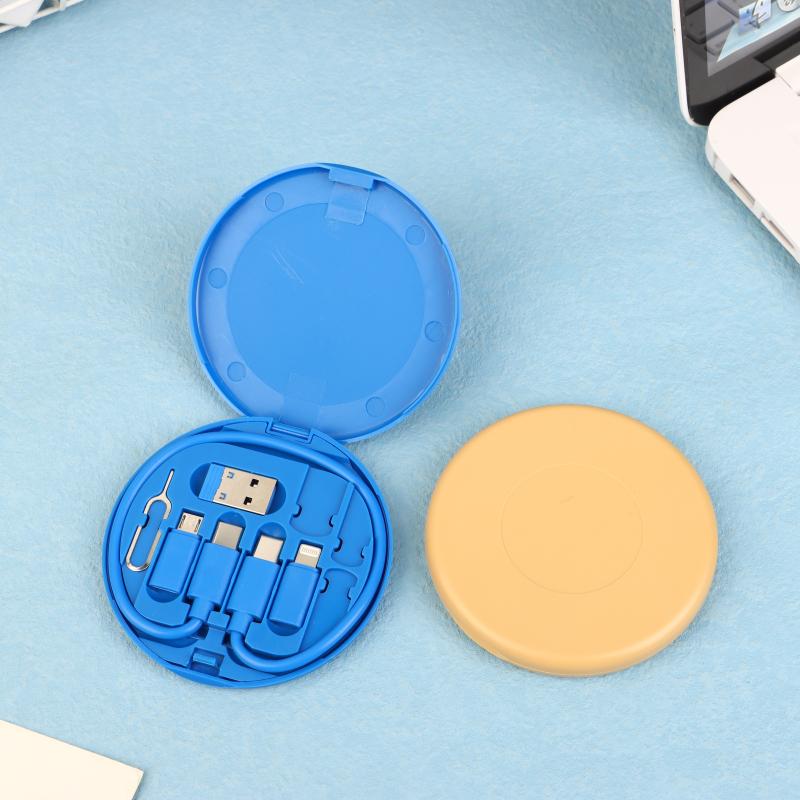 1 Set Multifunctional Fast Charging For Xiaomi Charger Storage Box Adapter Card Pin Travel Accessories Pd 60W Usb Data Cable Kit