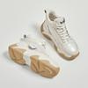 Women's Leather Sneakers Spring Shoes Thick Bottom Height Increase Pops Shoes Casual Shoes