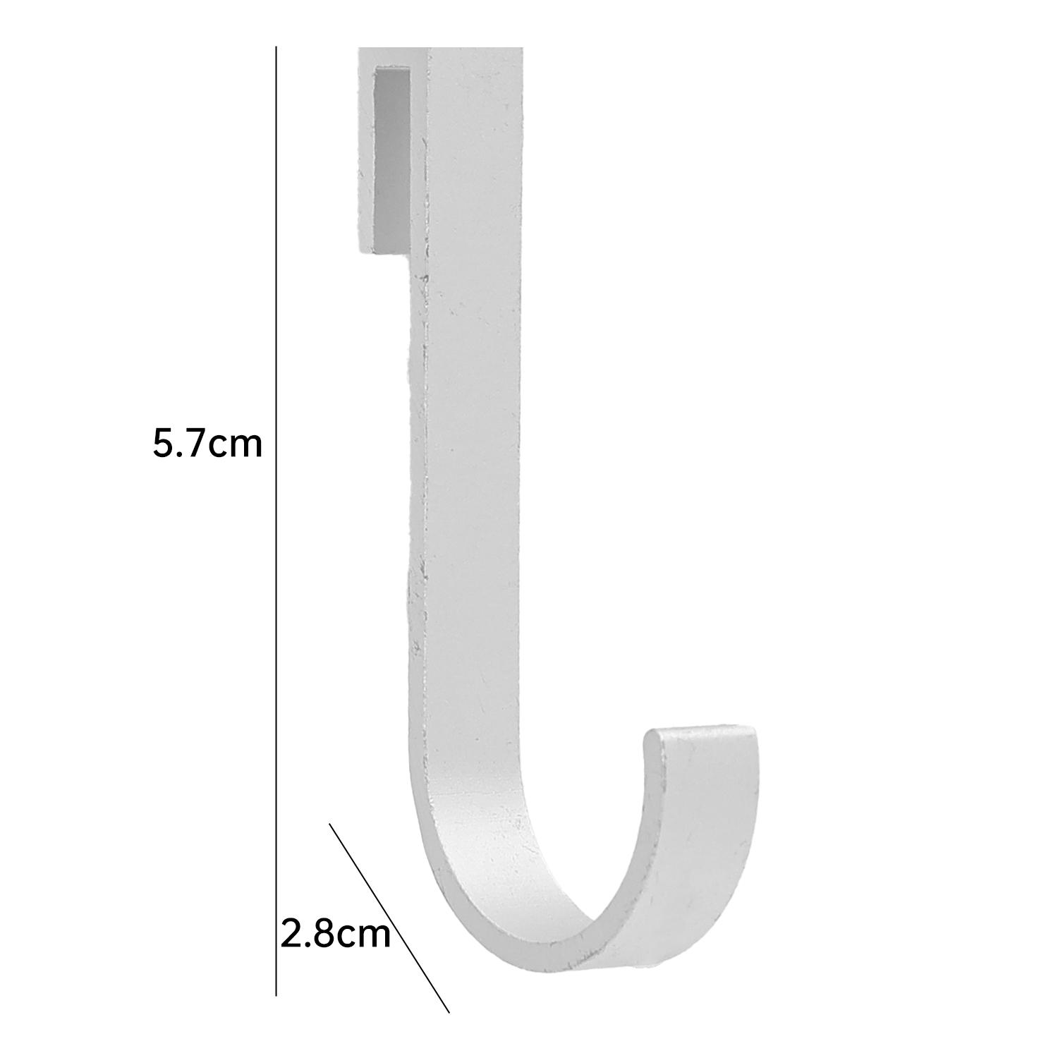 

Вешалка для шкафа на дверь Крючок для вешалки Антикоррозийная вешалка для шкафа Бесплатная перфорация Полотенце Одежда Пальто Сумка Разное Металлическая вешалка Аксессуары для ванной 1PCS серебряный