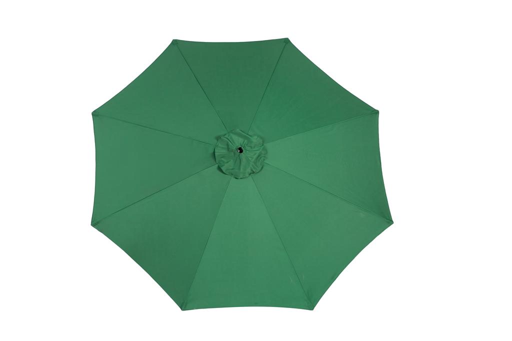 Best Choice Products 10ft Offset Patio Umbrella w/Tilt Adjustment, Polyester Shade, 8 Ribs for Backyard, Poolside - (Dark green)(No Base)