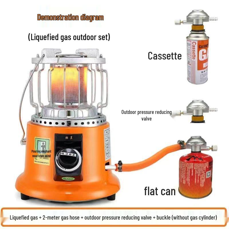 Burner Emperor Natural/Liquefied Gas Energy-Saving Fireplace Heater: New Model for Household Heating