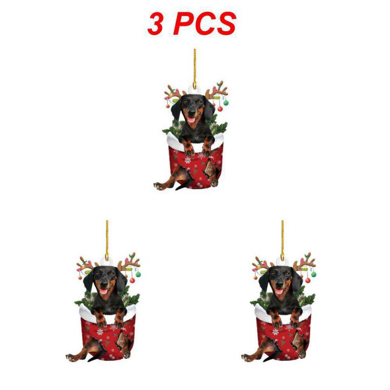 Christmas Stockings Socks With Santa Claus Snowman Elk Bear Printing Xmas Candy Gift Bag Fireplace Xmas Tree Decor New Holders