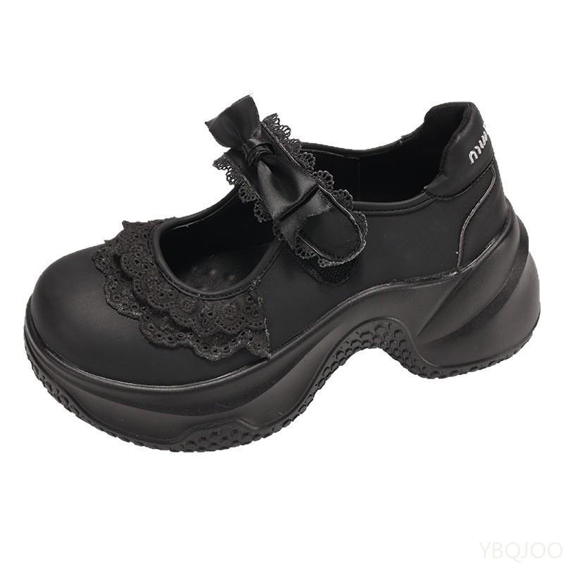 

Fashionable versatile retro shallow mouth thick soled women s shoes women s summer new casual comfortable sports shoes 40 чорний