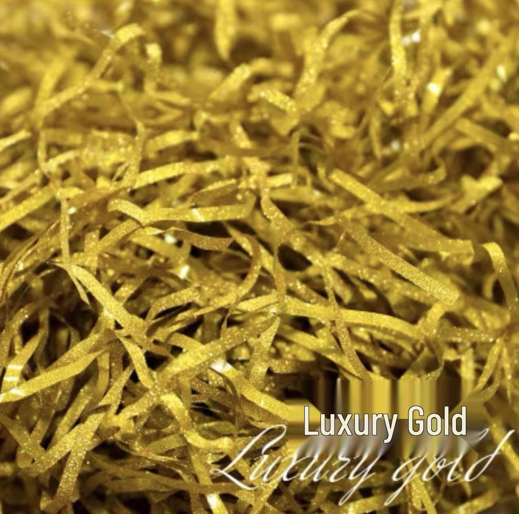 Raffia Papier Schnitzel Geschenkbox Füllmaterial - Glitzer Dekorative Konfetti für Partygeschenke