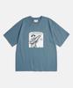 ESPIONAGE Fishing And Work Heavyweight Tee Faded Blue
